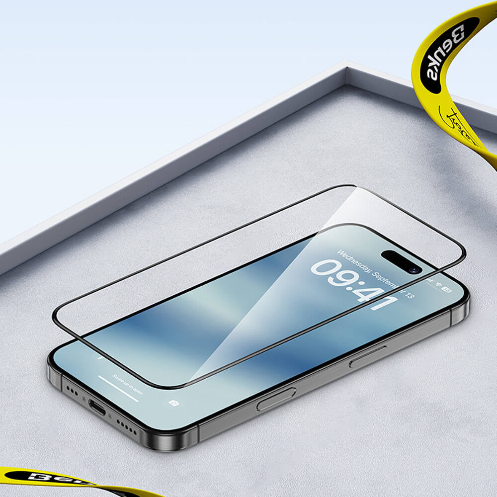 Benks Ultra Shield iPhone 16 Pro Max 0.3mm Ekran Koruyucu + Kolay Uygulama Aparatlı Benks Ultra Shield iPhone 16 Pro Max 0.3mm Ekran Koruyucu + Kolay Uygulama Aparatlı